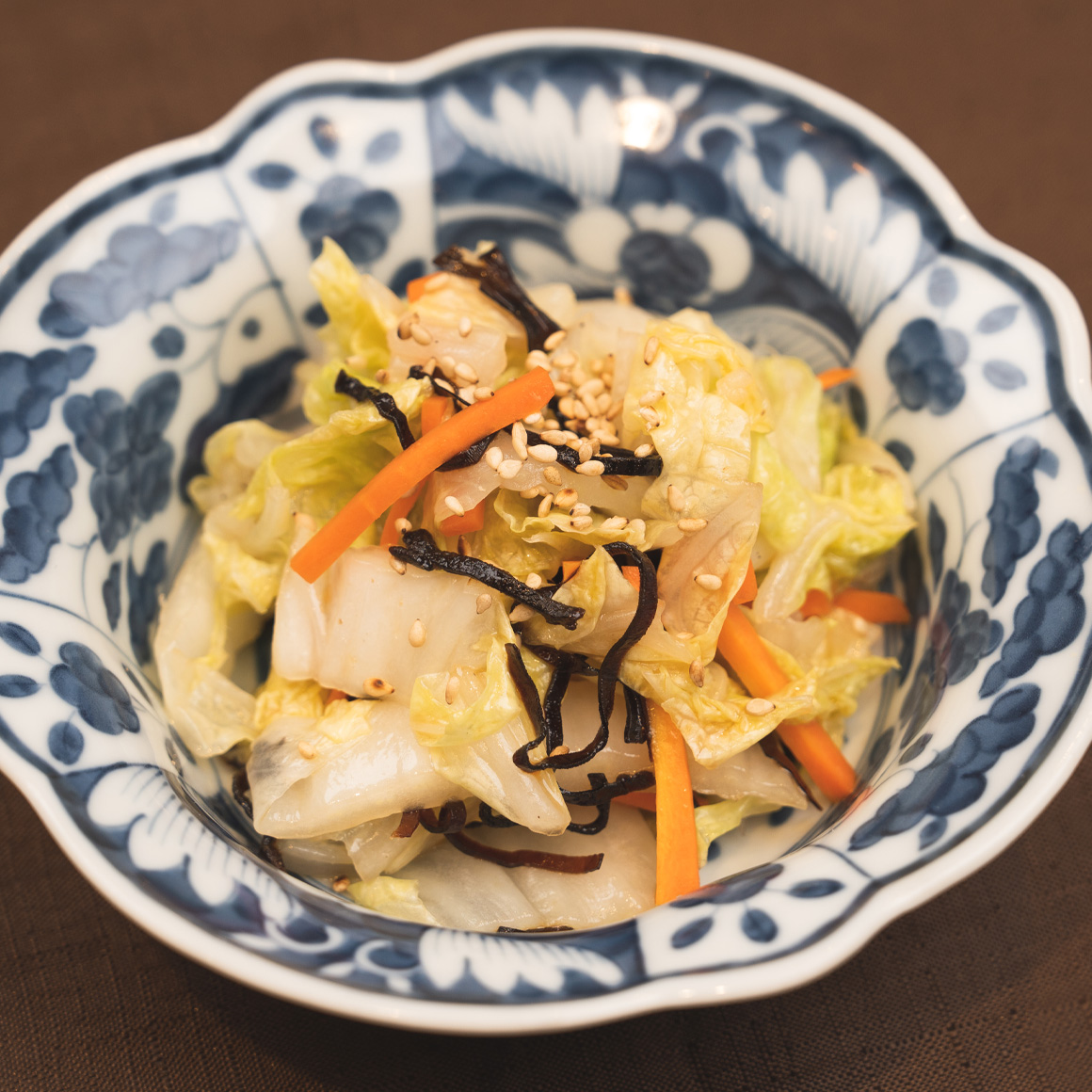 白菜とにんじんの塩昆布和え　料理画像