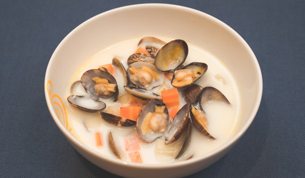 あさりの牛乳スープ　サムネイル画像